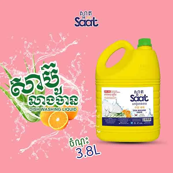 Saat Dish Washing Anti-Bacterial 3.8L
