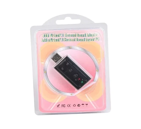USB 7.1 With Wired Sound Card