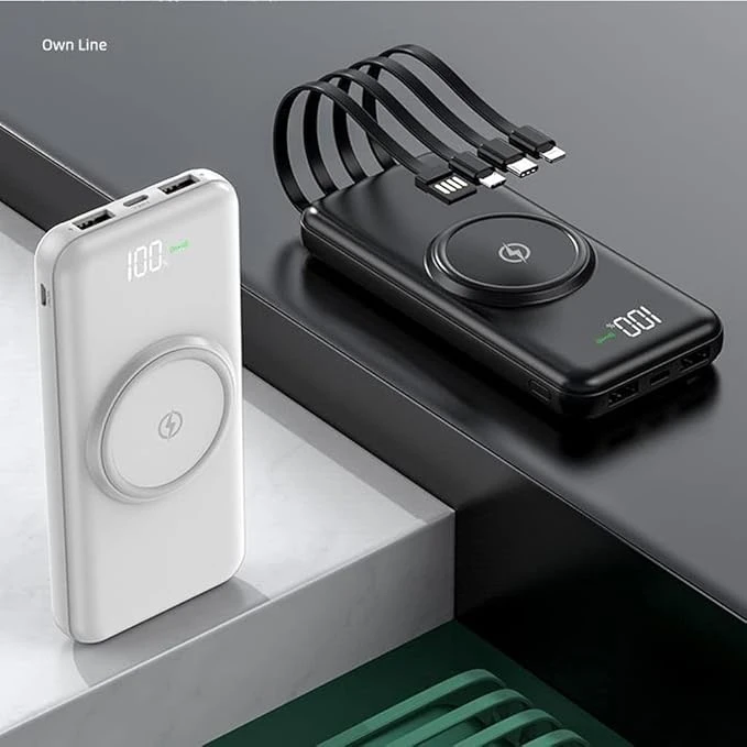 Power Bank 20000mAh with Wireless Charger