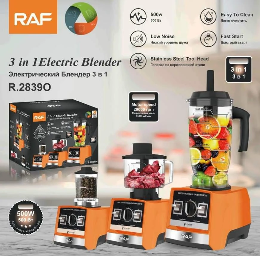 Electronic Blender RAF 1800W 3in1 R.2839O