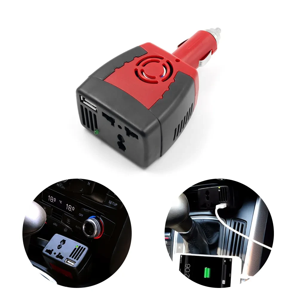 Inverter Car Cigarette DC-12V to AC-220V 150W