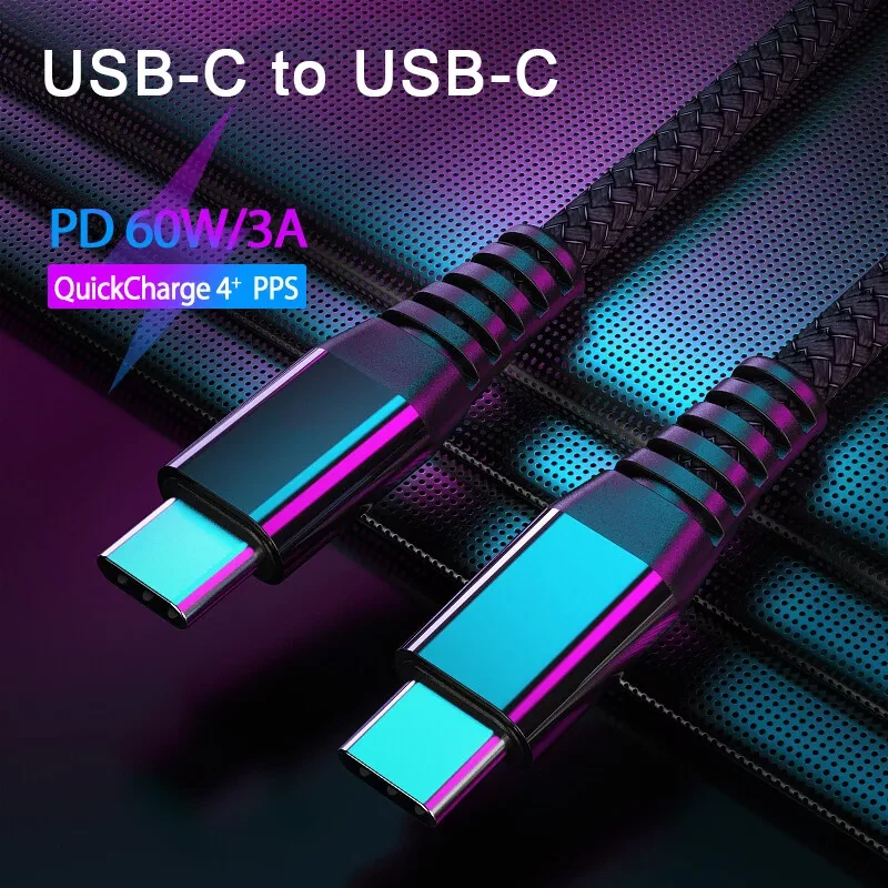 Dual Type-C 60W Cable