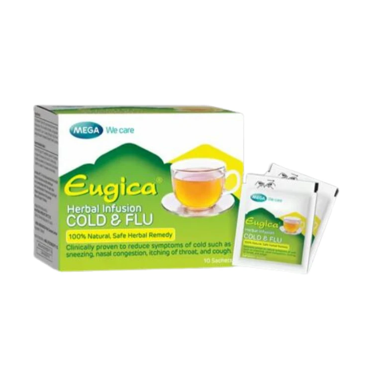 Mega Eugica Herbal Infustion Cold & Flu 10 បាវ/ប្រអប់ (CP)