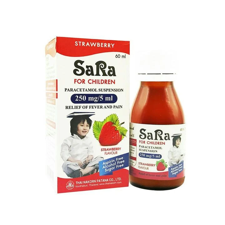 Sara For Children Syrup 120mg/5ml Grenadine 60ml
