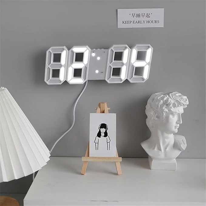 3D Clock LED Light