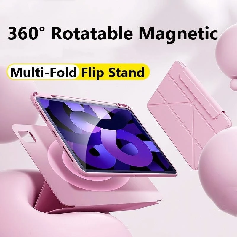 Magnetic Case IPad with Pencil trays